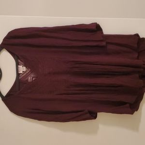 Massimo wine colored blouse, size XS
